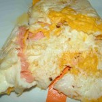 Omelette farcie au saumon