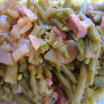 Haricots verts au jambon