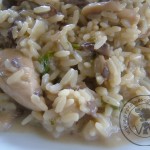 Risotto de volaille aux champignons